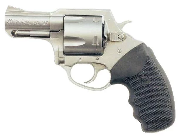 Charter Arms Pitbull .45 ACP 2.5 inch stainless revolver, 5-shot, rubber grip