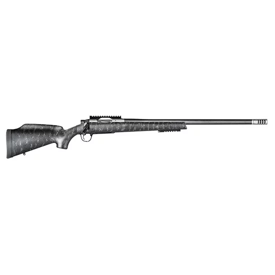 Christensen Arms Traverse .308 Win bolt-action rifle with black and gray carbon composite stock
