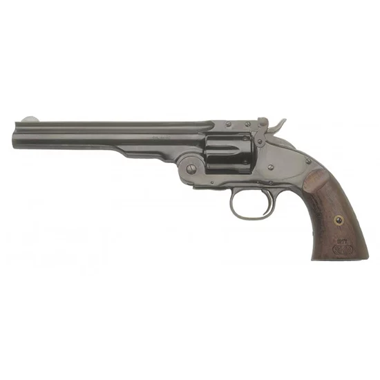 Cimarron No.3 Schofield .38 Special 7-inch blued revolver with walnut grips