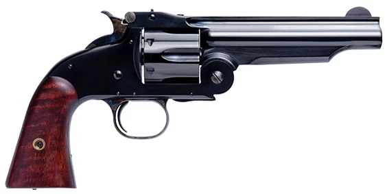 Cimarron No.3 American .45 Long Colt 5 inch blued revolver with walnut grips