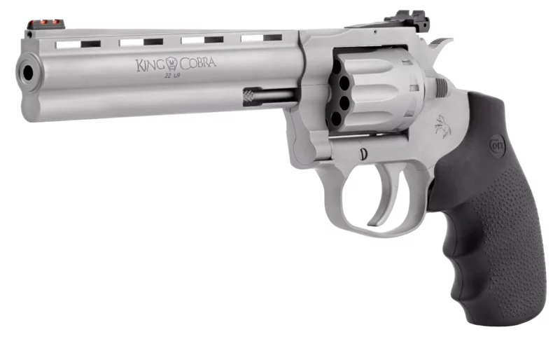 Colt King Cobra Target revolver .22 LR 6-inch matte stainless 10rd Hogue grip