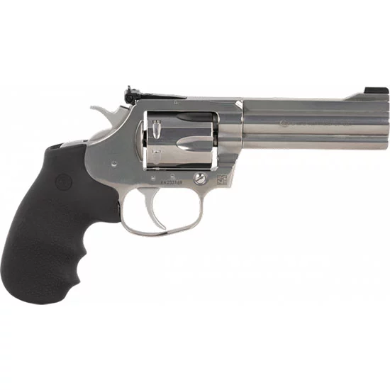 Colt King Cobra Target .357 Magnum 4.25in brushed stainless revolver with black Hogue rubber grip