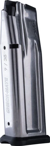 Check-Mate 2011 stainless steel 19-round 9mm magazine 126mm