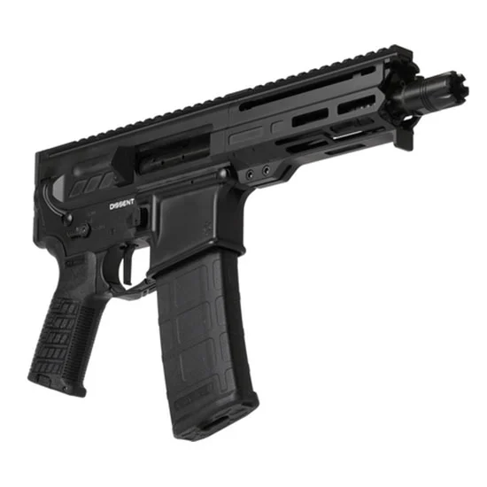 CMMG Dissent Mk4 pistol .300 AAC Blackout 6.5-inch barrel Black Cerakote