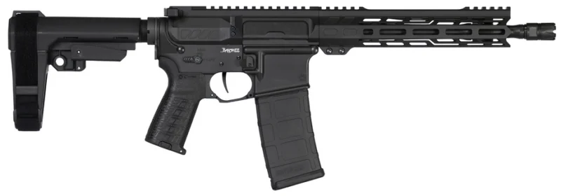 CMMG Banshee Mk4 5.56 NATO pistol in Armor Black with 10.5 inch barrel and RipBrace