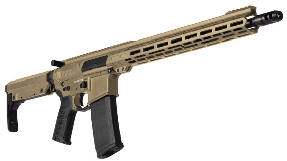CMMG Resolute MK4 5.56 16.1in carbine in Coyote Tan side view
