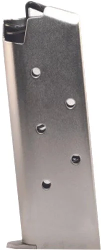 ProMag nickel-plated 6-round steel magazine for Colt Mustang Pocketlite .380 ACP
