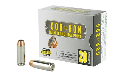 Cor-Bon 10mm 165 gr JHP handgun ammunition 20/box