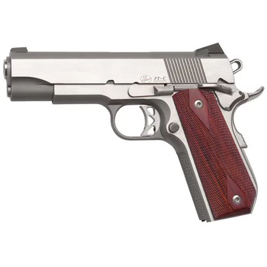 Dan Wesson Commander Classic Bobtail 1911 stainless with cocobolo wood grips and tritium night sights
