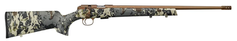 CZ 457 American Hunter .22 LR 20.5in Veil Camo Bronze PVD bolt-action rifle