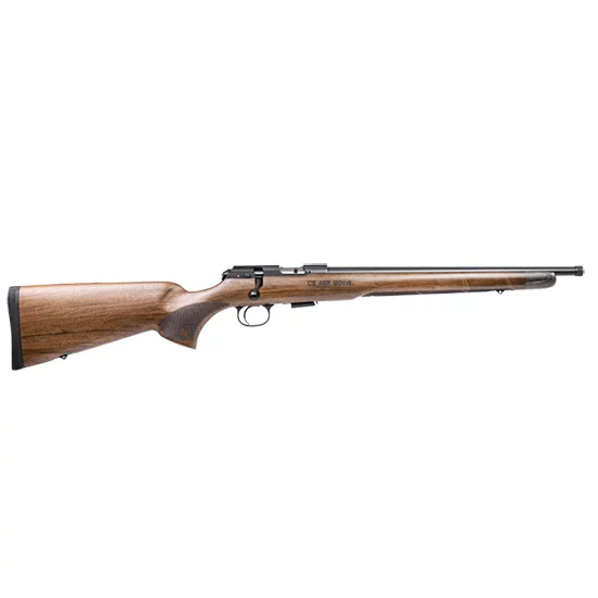 CZ 457 Royal .22 LR rifle 16.5in threaded barrel walnut stock 5-round magazine