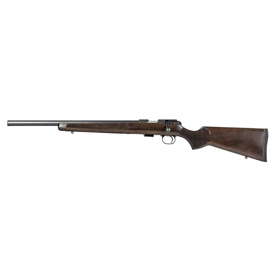 CZ-USA 457 Varmint left-hand .22 LR rifle with Turkish walnut stock