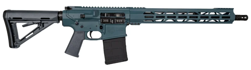 Diamondback DB10 .308 Win 16-inch rifle in Jesse James Civil Defense Blue with 15-inch M-LOK handguard