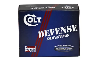 Double Tap Colt Defense 10mm 180gr JHP ammunition box, 20 rounds