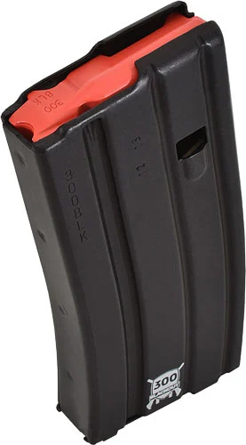 D&H Tactical 20-round aluminum AR-15 magazine .300 AAC Blackout black matte with red follower