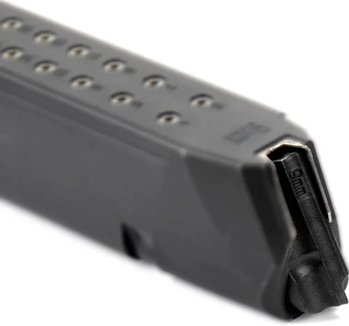Ed Brown 31-round 9mm magazine for Glock, stainless steel, black finish