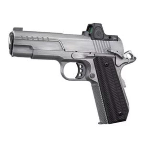 Ed Brown FX2 Commander Bobtail 4.25 in .45 ACP stainless pistol with Trijicon RMRcc
