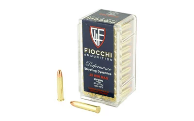 Fiocchi 22 WMR 40gr Jacketed 50rd Box cchi 22 WMR 40gr Jacketed 50rd Box Ammo
