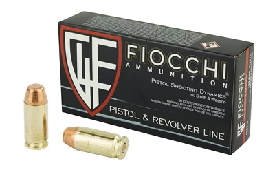 Fiocchi .40 S&W 180 gr FMJTC 50-round box of pistol ammunition
