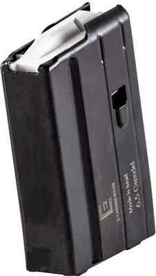 E-LANDER 10-round steel magazine for 6.5 Grendel, black finish