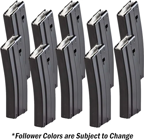 E-Lander 10-pack 30rd steel AR-15 magazines .223 Rem/5.56 NATO black finish