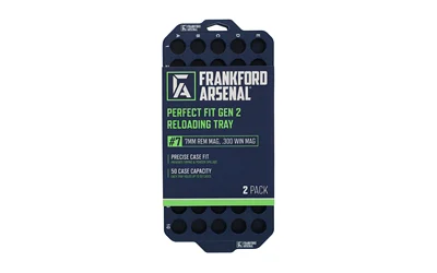 Frankford Arsenal Perfect Fit Reloading Tray #7 two-pack, 50-case capacity each