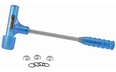 Frankford Arsenal Quick-N-EZ Impact Bullet Puller blue and stainless with three collets