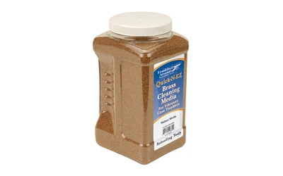 Frankford Arsenal 5 lb walnut hull brass cleaning media in reusable plastic container