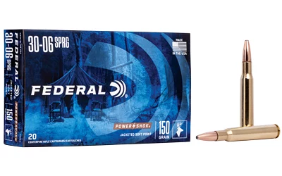 Federal Power-Shok .30-06 Springfield 150 gr Jacketed Soft Point 20rd box