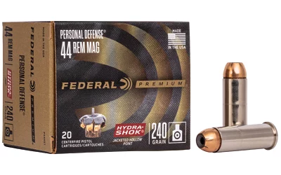 Federal Premium Hydra-Shok .44 Magnum 240 gr JHP 20rd box