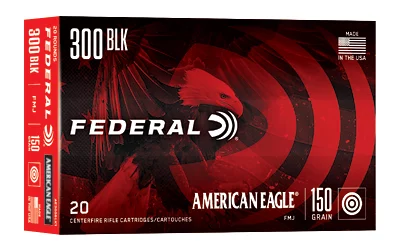 eral American Eagle 300 AAC Blackout 150gr FMJ-BT 20rd Ammo