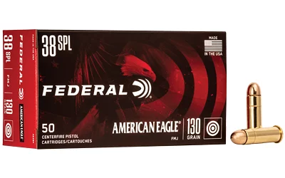 eral American Eagle .38 Special 130gr FMJ 50rd Ammo