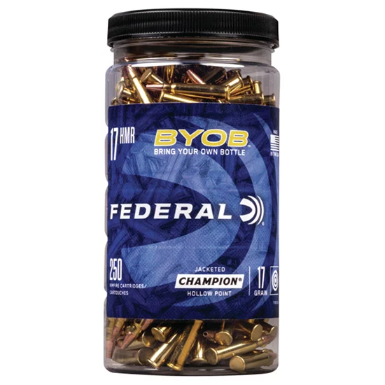Federal Premium V-Shok BYOB 17 gr Speer TNT Jacketed Hollow Point 250-round bottle