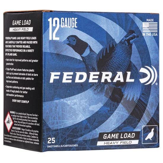 Federal Game-Shok Heavy Field 12 GA 2.75in #4 shot 25rd box