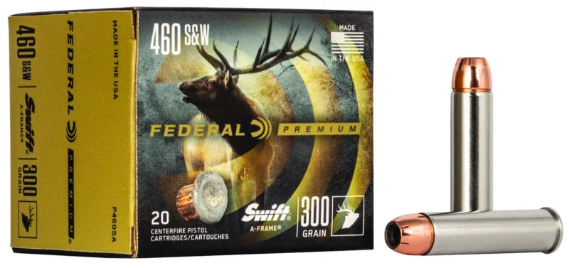 Federal Premium .460 S&W Magnum 300 gr Swift A-Frame 20 rd box