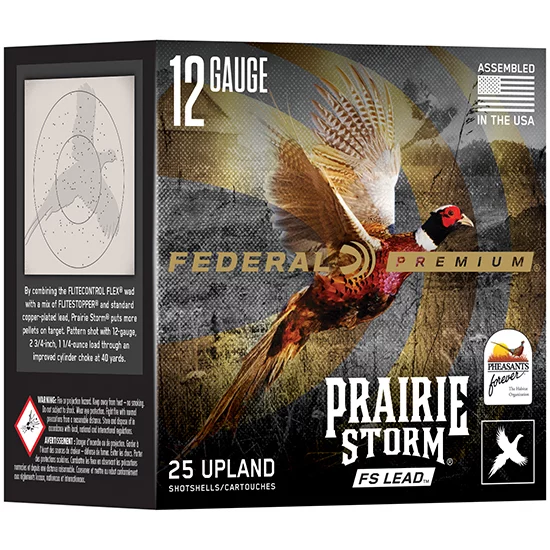 Federal Premium Prairie Storm FS Lead 12ga 2.75in 1-1/4 oz #4 25rd box