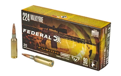 Federal Fusion .224 Valkyrie 90 gr Jacketed Soft Point 20rd box