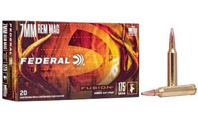 Federal Fusion 7mm Rem Mag 175gr ammunition box