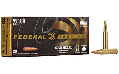 Federal Gold Medal Berger GM223BH73 .223 Rem 73 gr match ammunition 20rd box