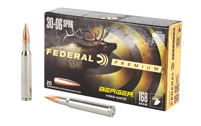 Federal Premium 30-06 Springfield 168gr Berger Hybrid Hunter 20-round box