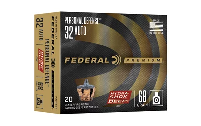 Federal Hydra-Shok Deep .32 ACP 68 gr JHP 20 round box
