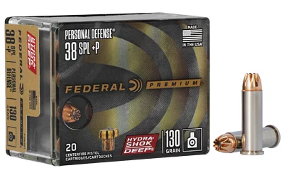Federal Premium Hydra-Shok Deep .38 Special +P 20rd box - Federal Ammunition