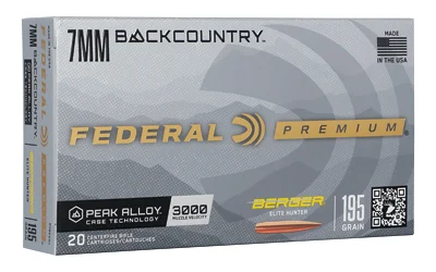 Federal Berger Elite Hunter 7mm Backcountry 195gr 20rd box product image