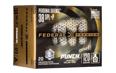 Federal Premium Punch .38 Special +P 120 gr JHP 20-round box product image