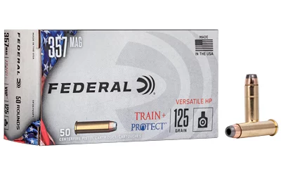 Federal Train & Protect .357 Magnum 125 gr VHP ammunition 50 rd box