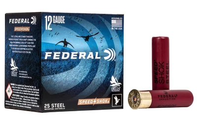 Federal Speed-Shok 12ga 3.5in 1-3/8oz #2 Steel 25rd eral Speed-Shok 12ga 3.5in 1-3/8oz #2 Steel 25rd Ammo