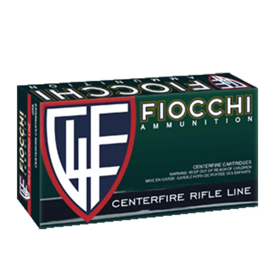 Fiocchi 45-70 Government 20rd box jacketed hollow point rifle ammunition, nickel-plated brass cases