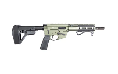 Freedom Ordnance FX9 Elite 9mm 8-inch pistol with SBA5 brace in OD Green