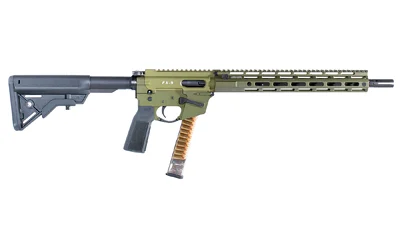 Freedom Ordnance FX9 Elite 9mm AR-style rifle in Olive Drab Green, optics-ready