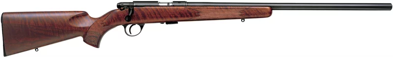 Anschutz 1710D HB 23-inch .22 LR bolt-action rifle with blued metal and walnut stock